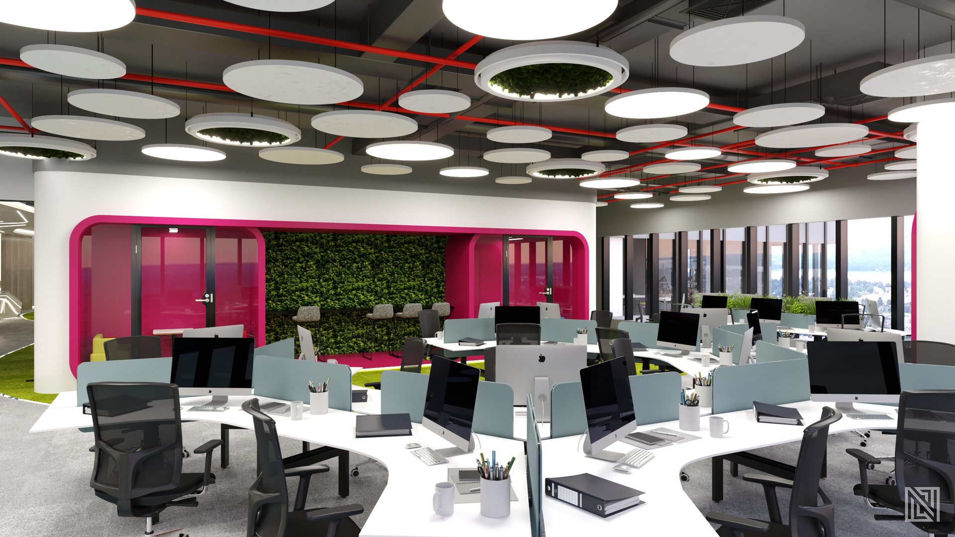 Modern Office — commercial, view 3 of 11, UAE. 3ds Max · Corona render by Nasmeer VM.
