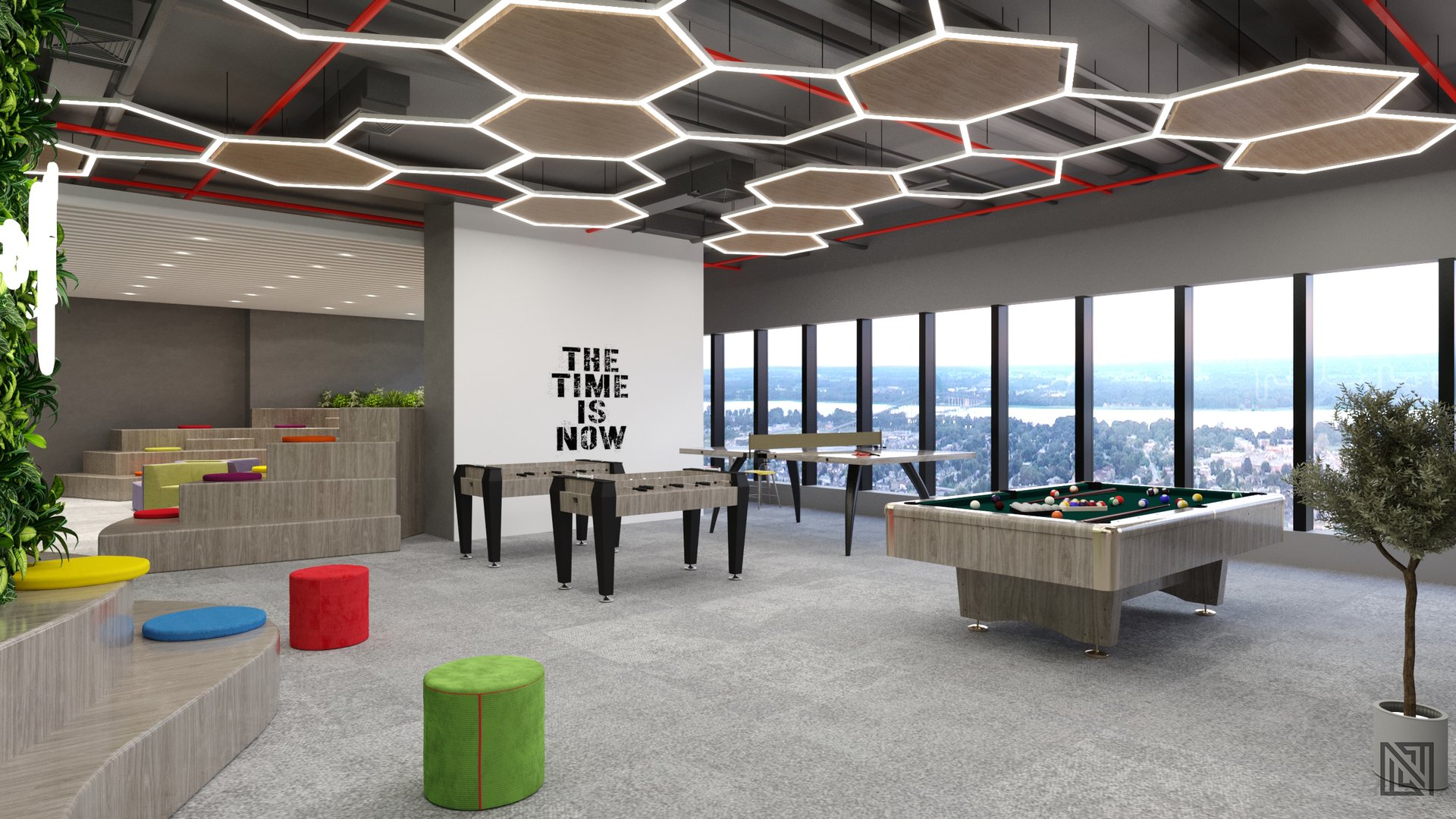 Modern Office — commercial, view 8 of 11, UAE. 3ds Max · Corona render by Nasmeer VM.