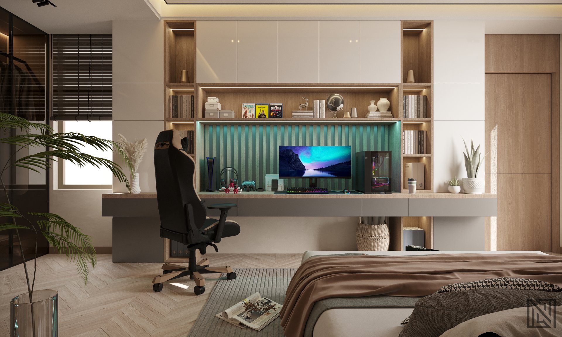 Modern Villa — architecture, view 8 of 10, UAE. 3ds Max · Corona render by Nasmeer VM.