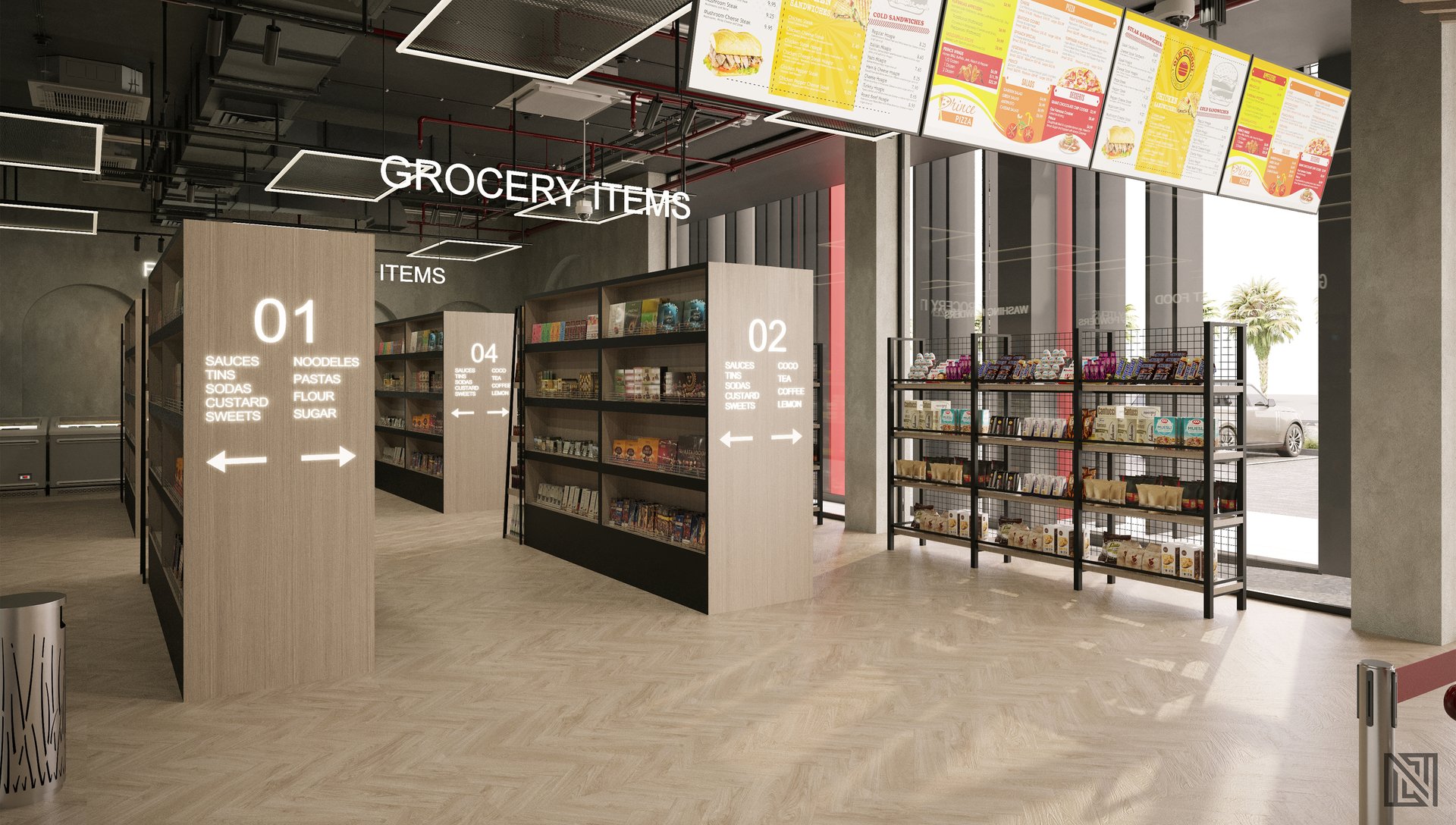 Supermarket Design — commercial, view 10 of 19, UAE. 3ds Max · Corona render by Nasmeer VM.