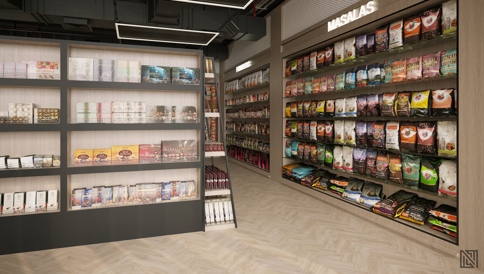 Supermarket Design — commercial, view 16 of 19, UAE. 3ds Max · Corona render by Nasmeer VM.