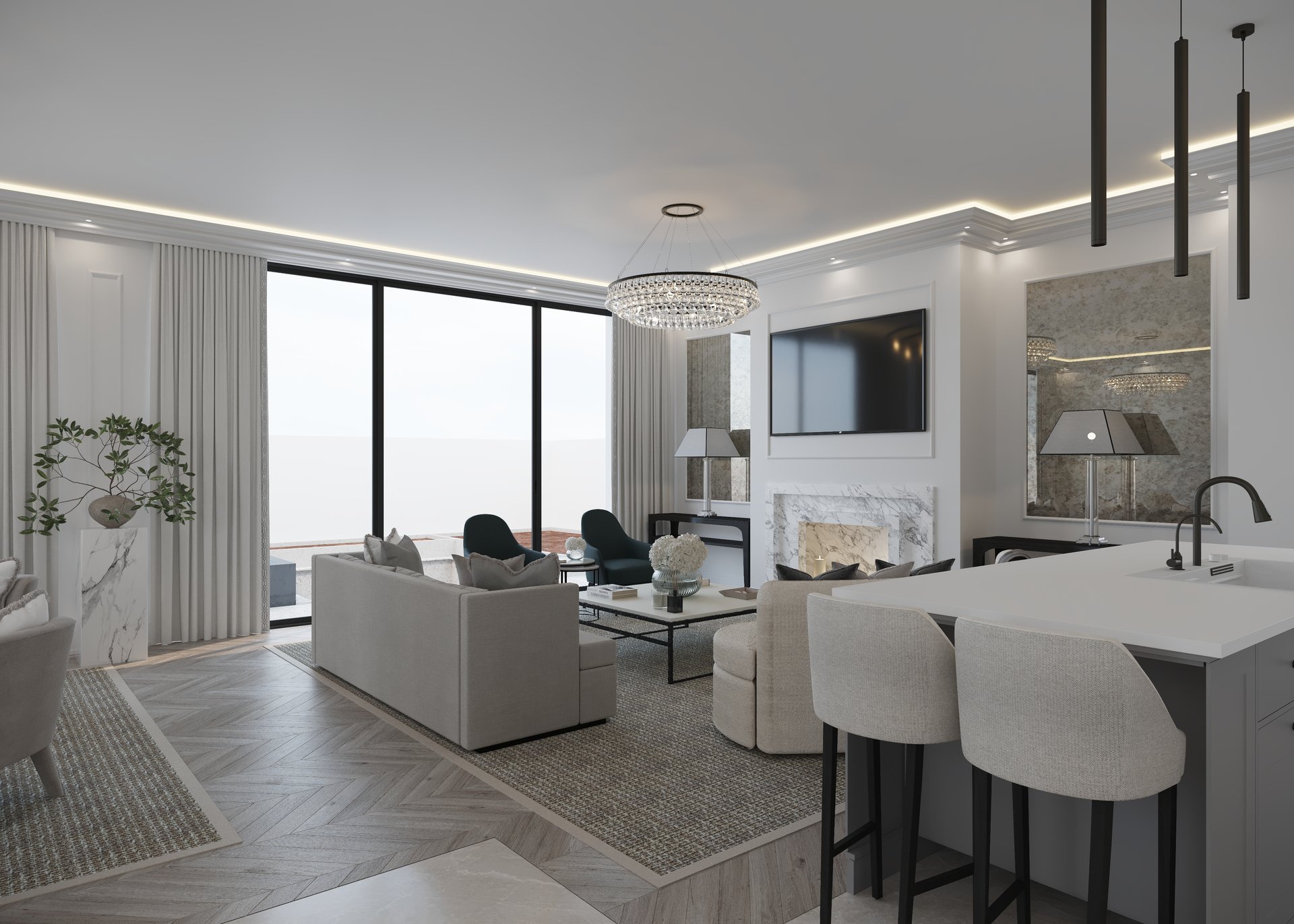 Test House — Dubai Hills — architecture, view 12 of 49, Dubai Hills Estate, Dubai. 3ds Max · Corona render by Nasmeer VM.