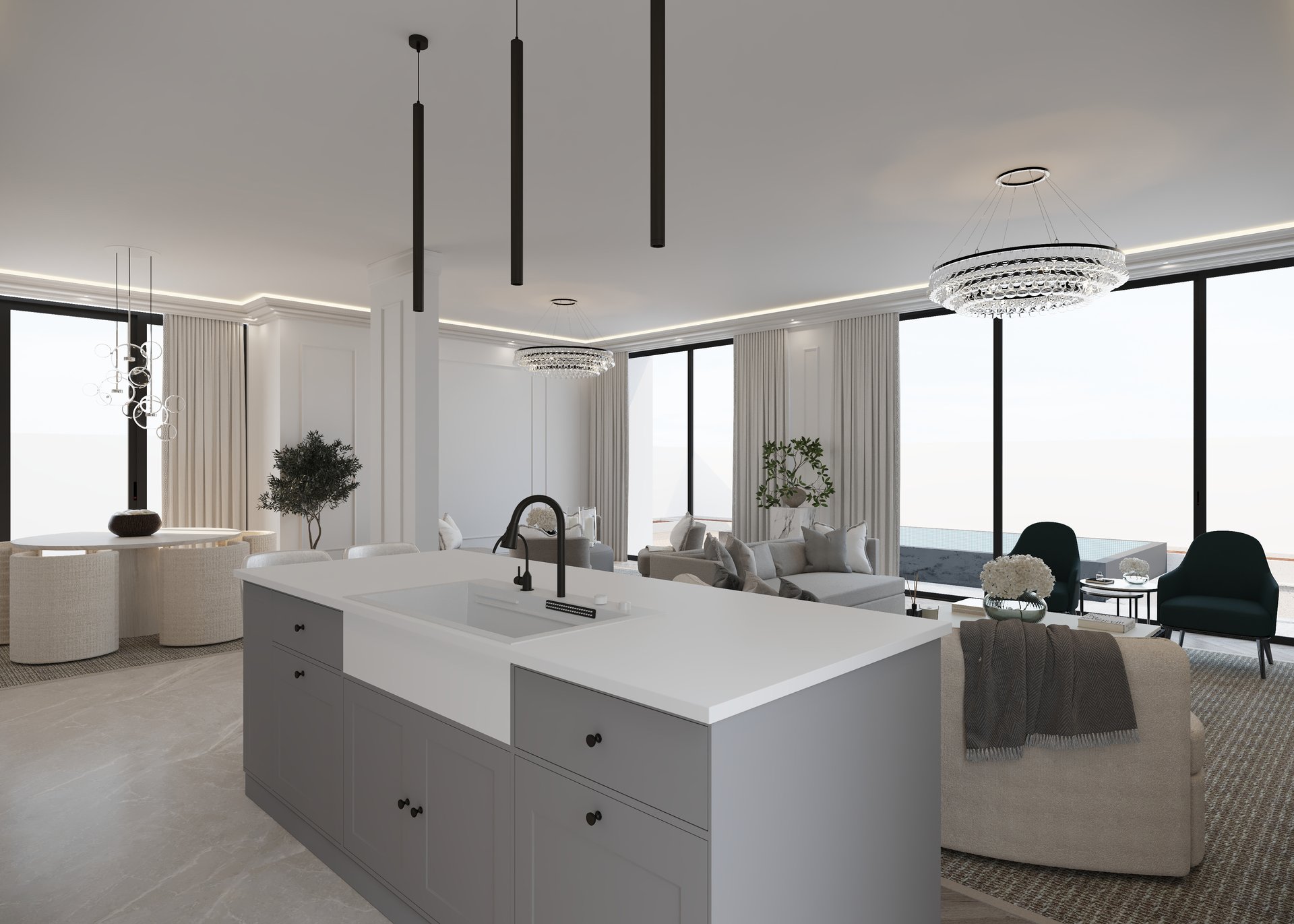 Test House — Dubai Hills — architecture, view 36 of 49, Dubai Hills Estate, Dubai. 3ds Max · Corona render by Nasmeer VM.