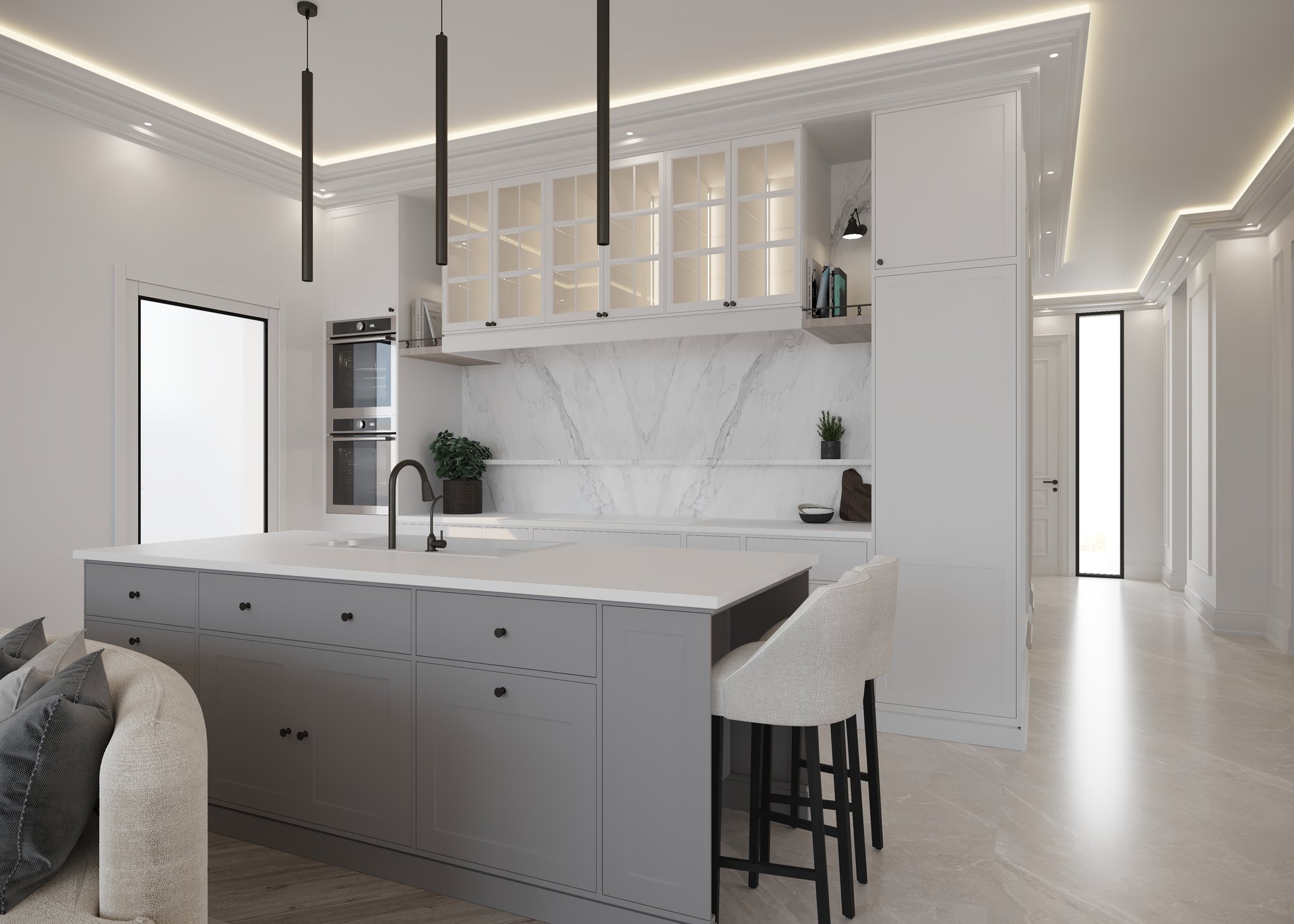 Test House — Dubai Hills — architecture, view 7 of 49, Dubai Hills Estate, Dubai. 3ds Max · Corona render by Nasmeer VM.