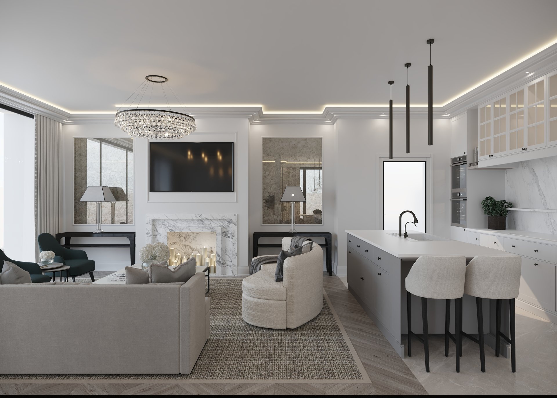 Test House — Dubai Hills — architecture, view 8 of 49, Dubai Hills Estate, Dubai. 3ds Max · Corona render by Nasmeer VM.