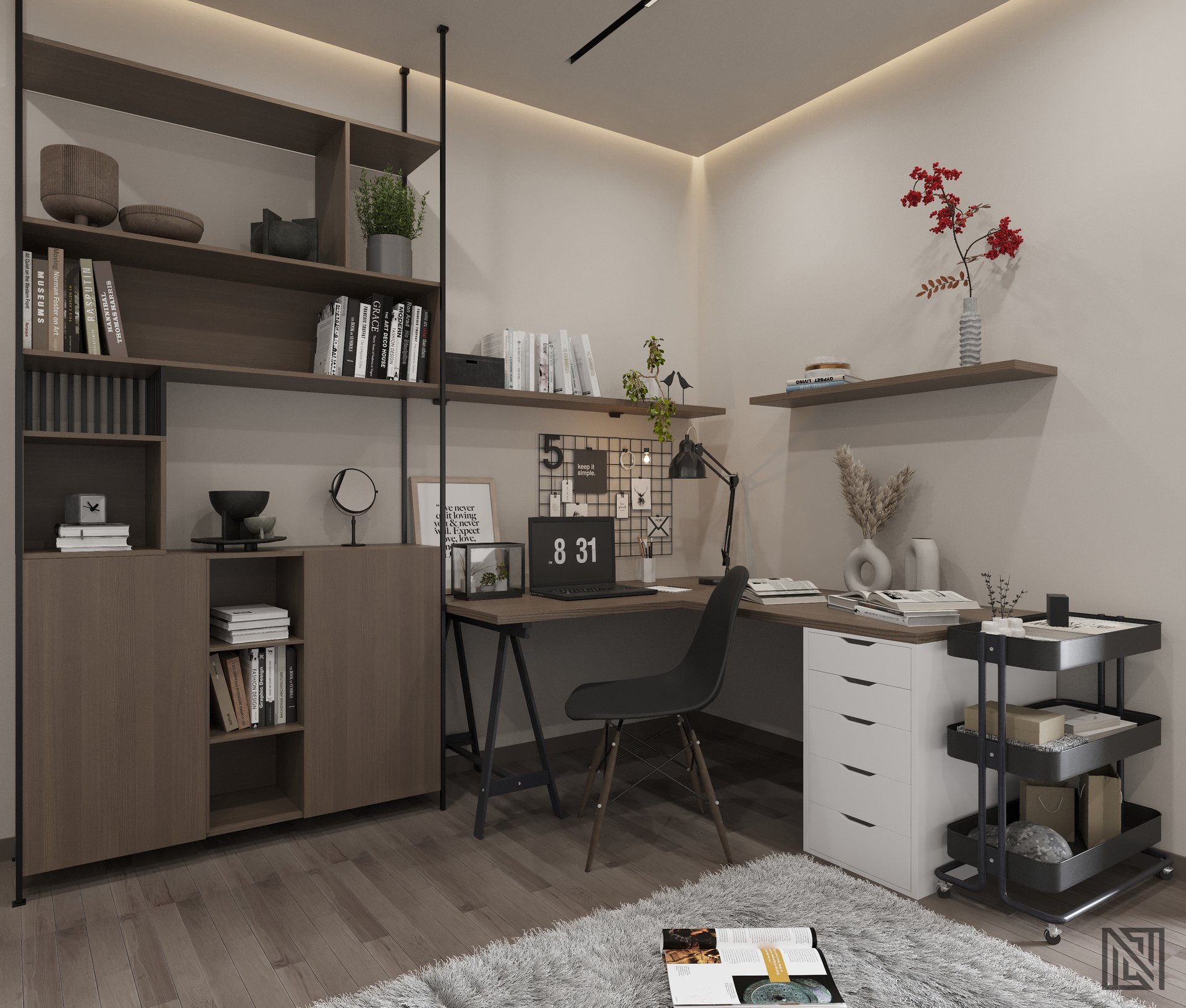 Villa Interiors — interior, view 10 of 32, UAE. 3ds Max · Corona render by Nasmeer VM.