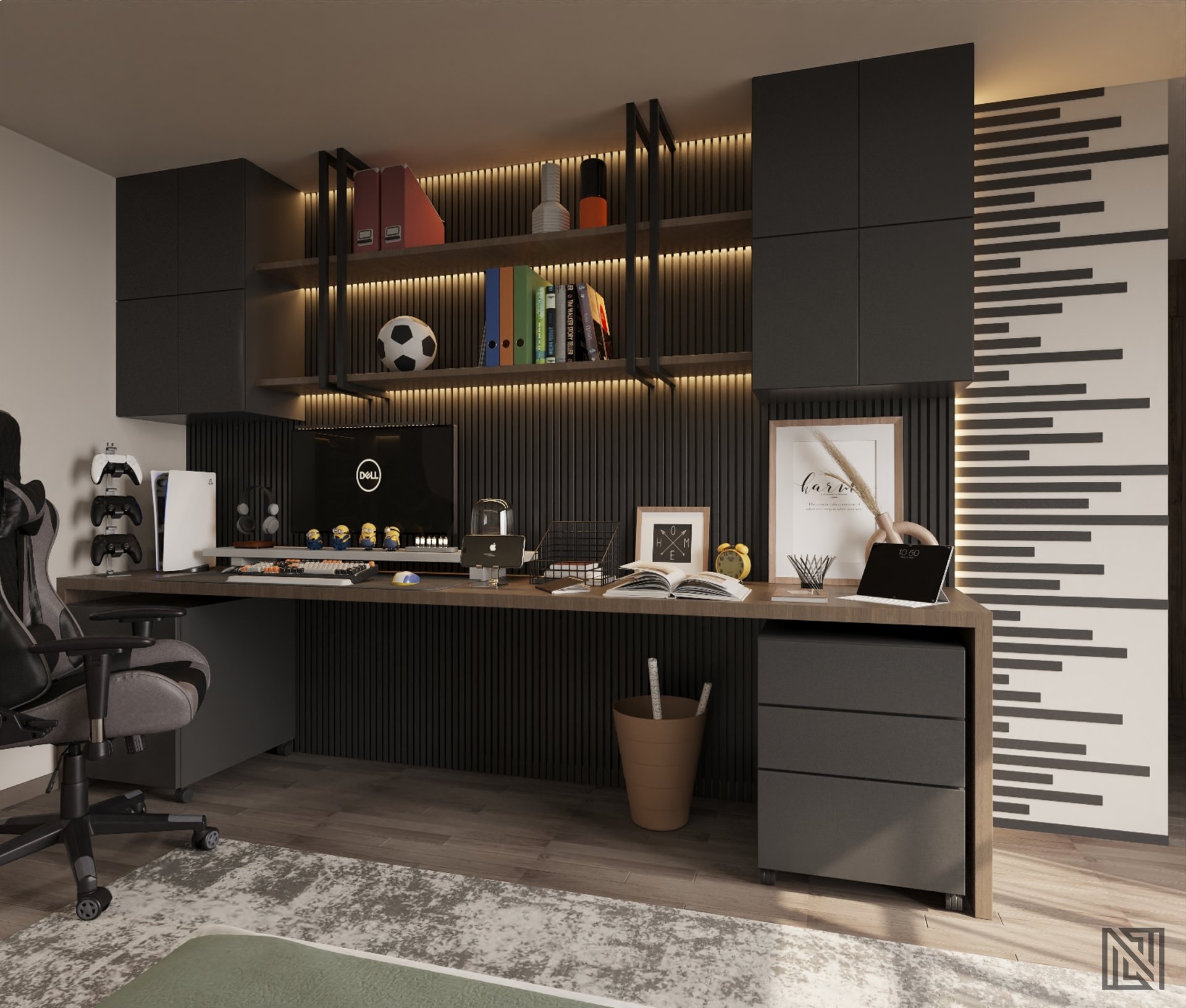 Villa Interiors — interior, view 11 of 32, UAE. 3ds Max · Corona render by Nasmeer VM.