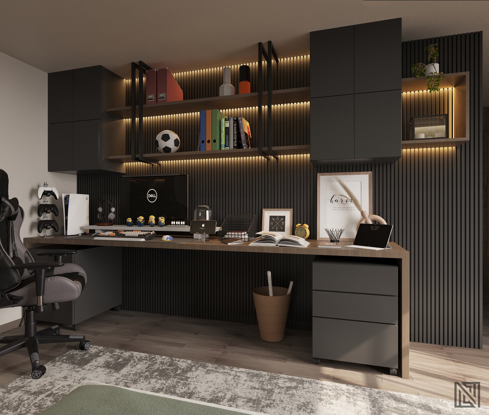 Villa Interiors — interior, view 12 of 32, UAE. 3ds Max · Corona render by Nasmeer VM.