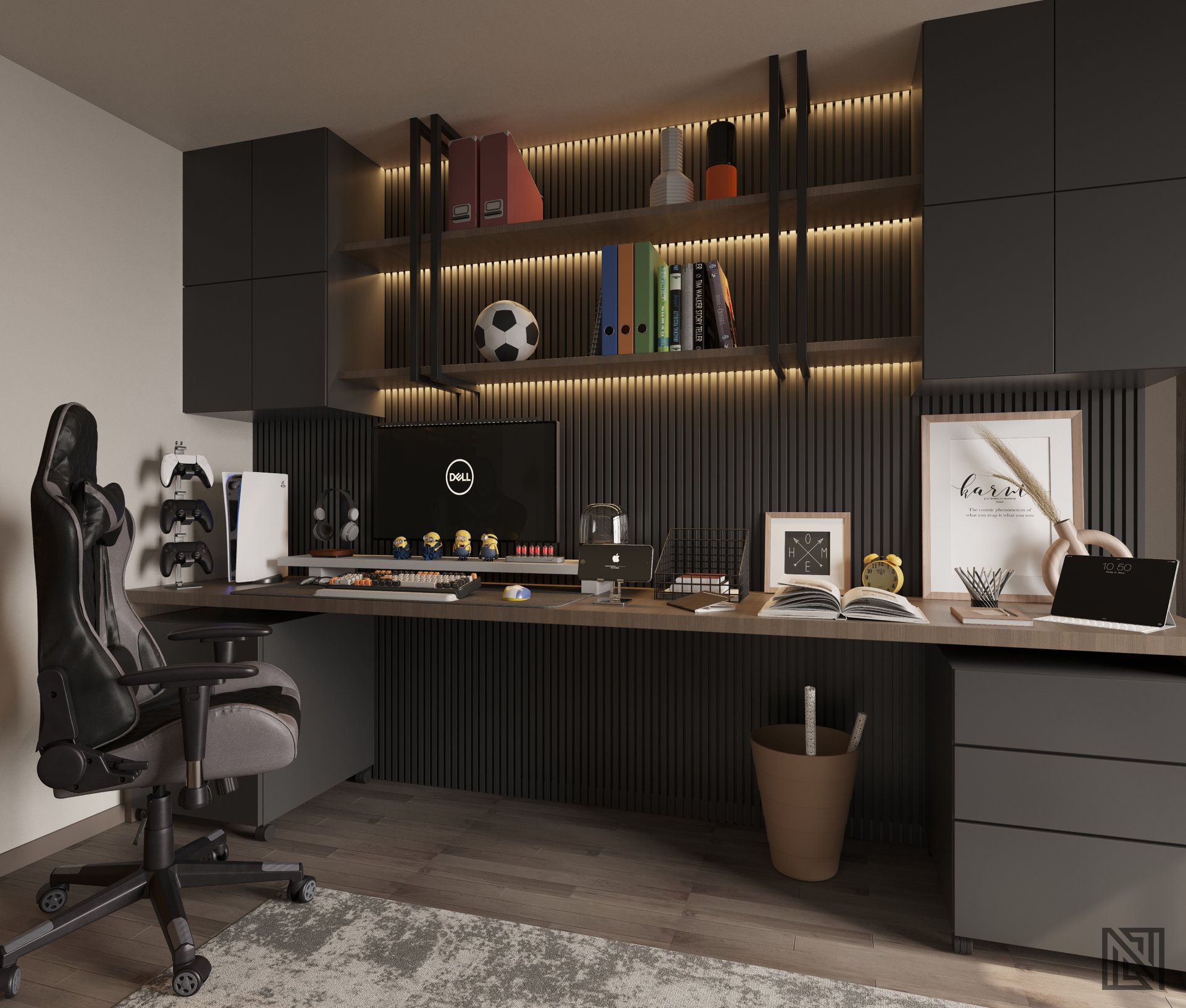Villa Interiors — interior, view 13 of 32, UAE. 3ds Max · Corona render by Nasmeer VM.