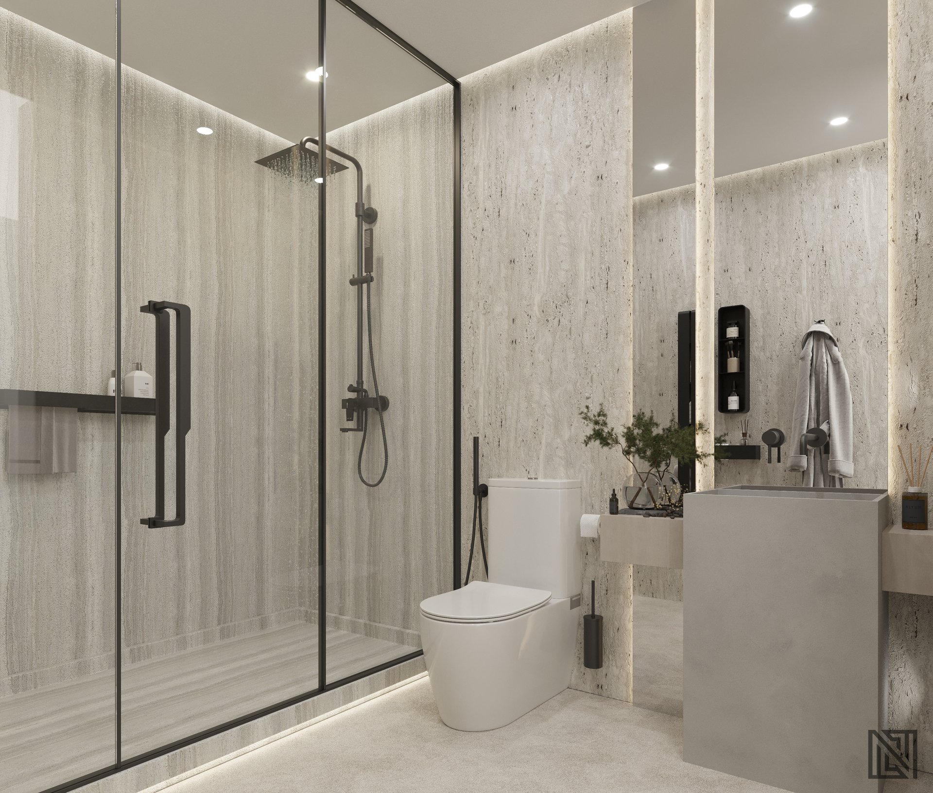 Villa Interiors — interior, view 21 of 32, UAE. 3ds Max · Corona render by Nasmeer VM.