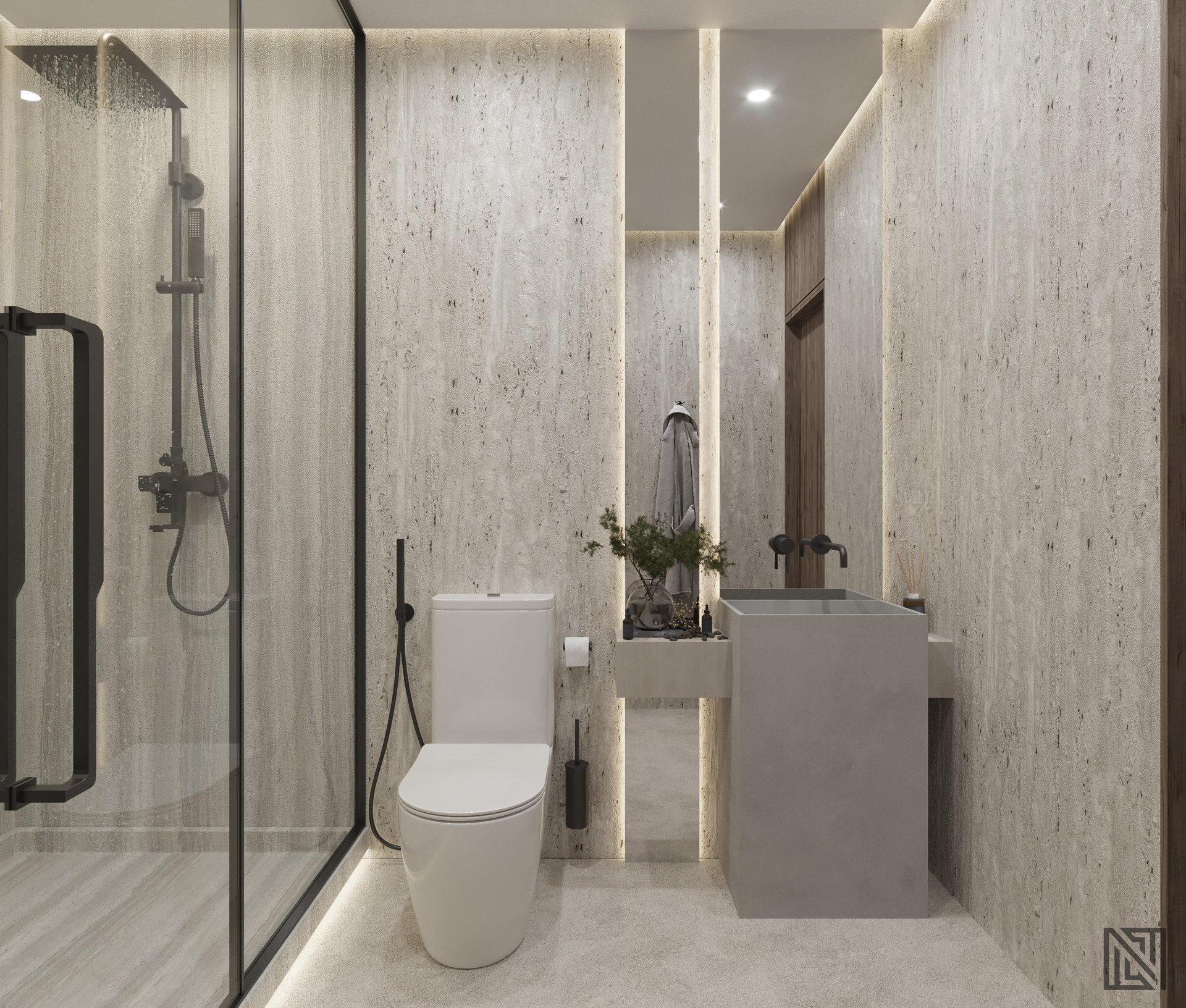 Villa Interiors — interior, view 22 of 32, UAE. 3ds Max · Corona render by Nasmeer VM.