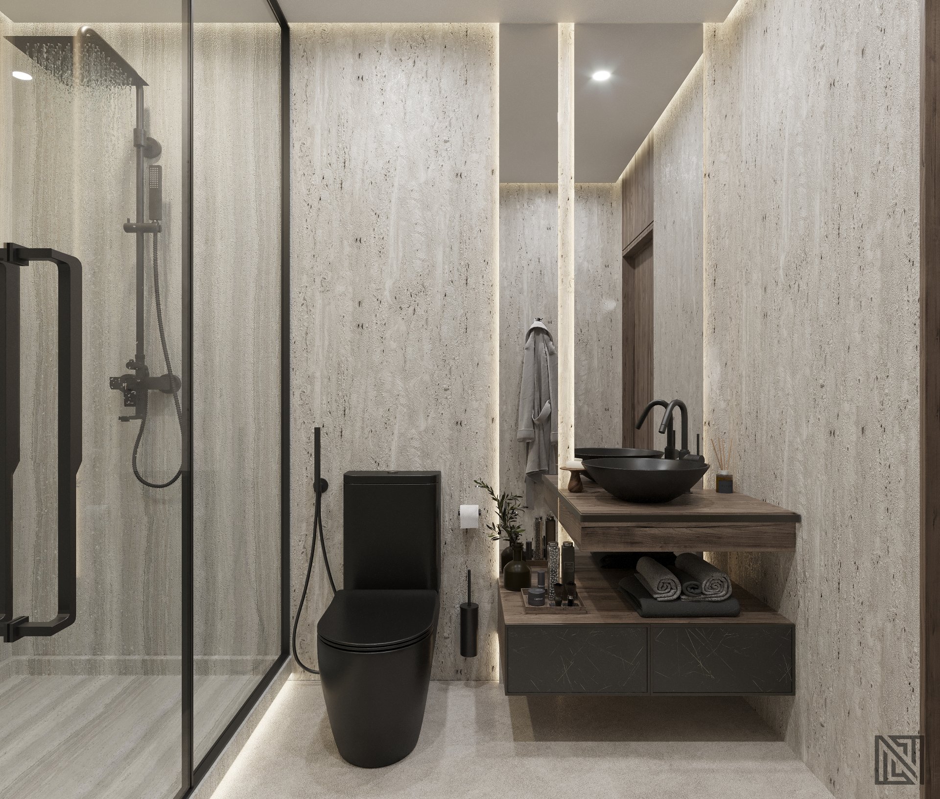 Villa Interiors — interior, view 23 of 32, UAE. 3ds Max · Corona render by Nasmeer VM.