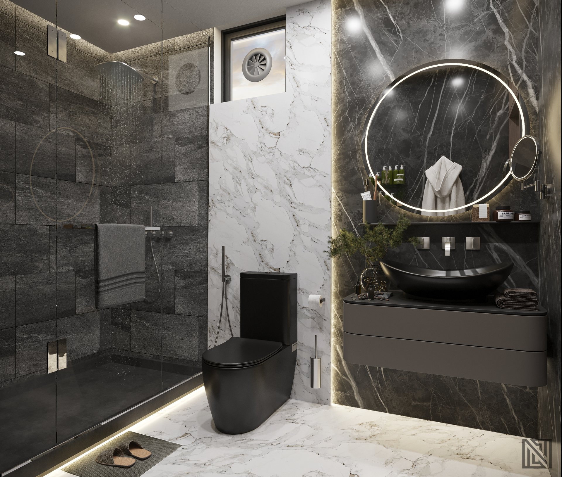 Villa Interiors — interior, view 26 of 32, UAE. 3ds Max · Corona render by Nasmeer VM.