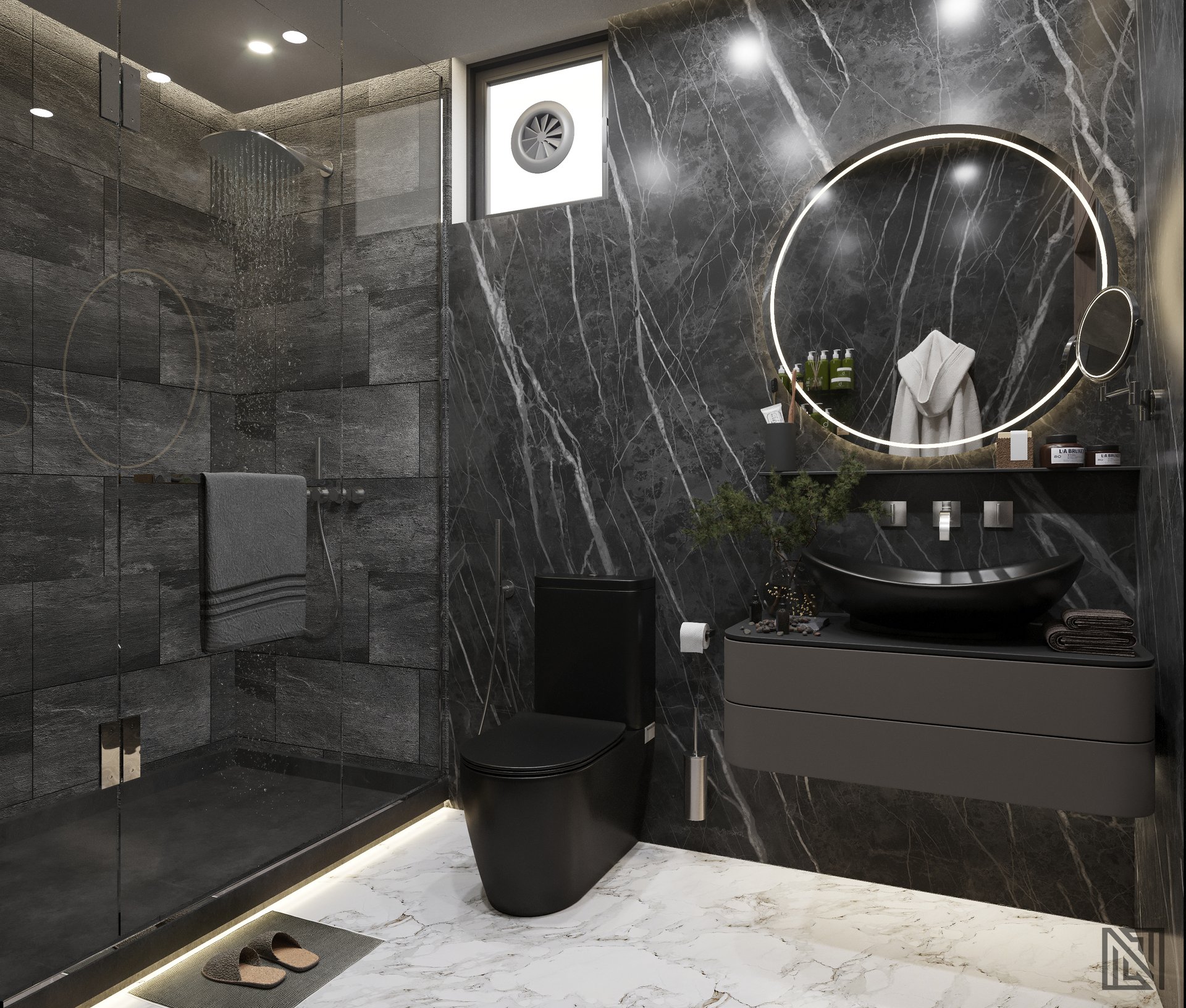 Villa Interiors — interior, view 27 of 32, UAE. 3ds Max · Corona render by Nasmeer VM.