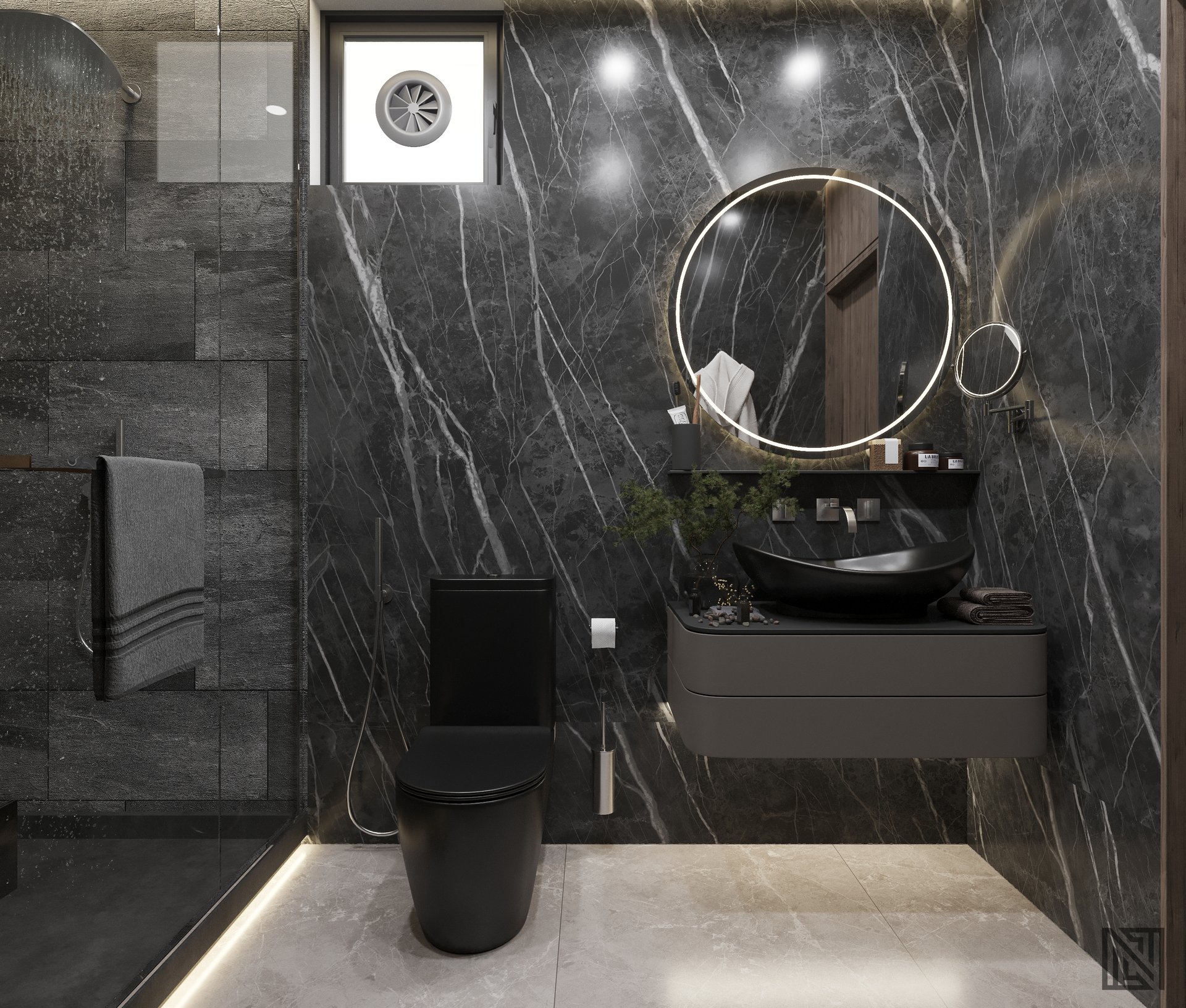 Villa Interiors — interior, view 28 of 32, UAE. 3ds Max · Corona render by Nasmeer VM.