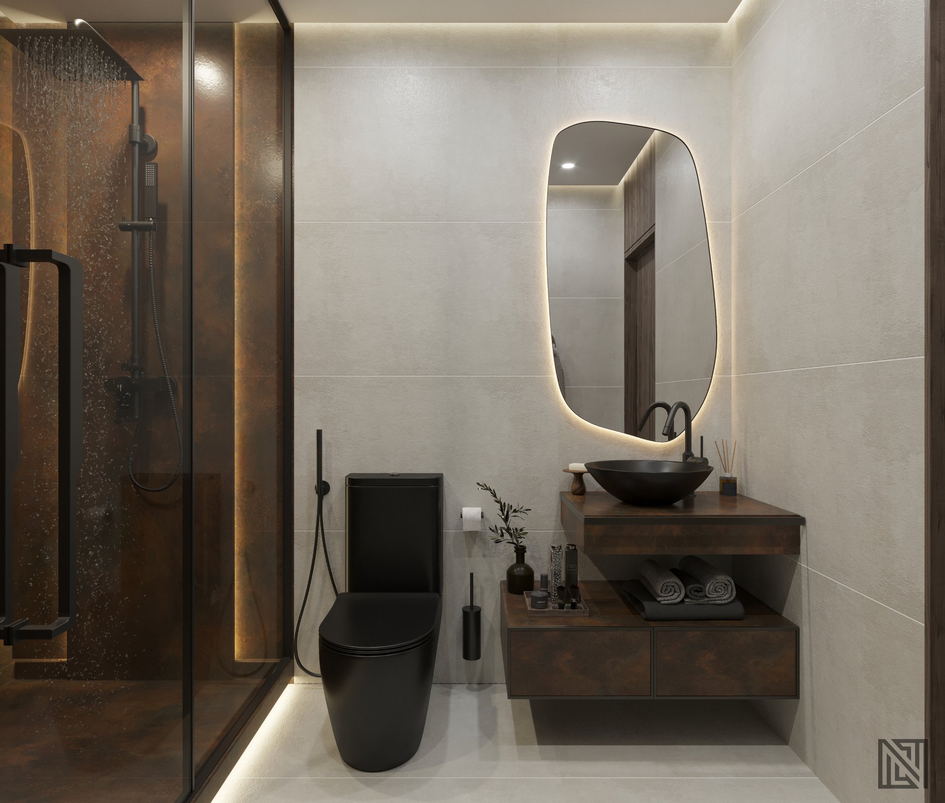 Villa Interiors — interior, view 29 of 32, UAE. 3ds Max · Corona render by Nasmeer VM.