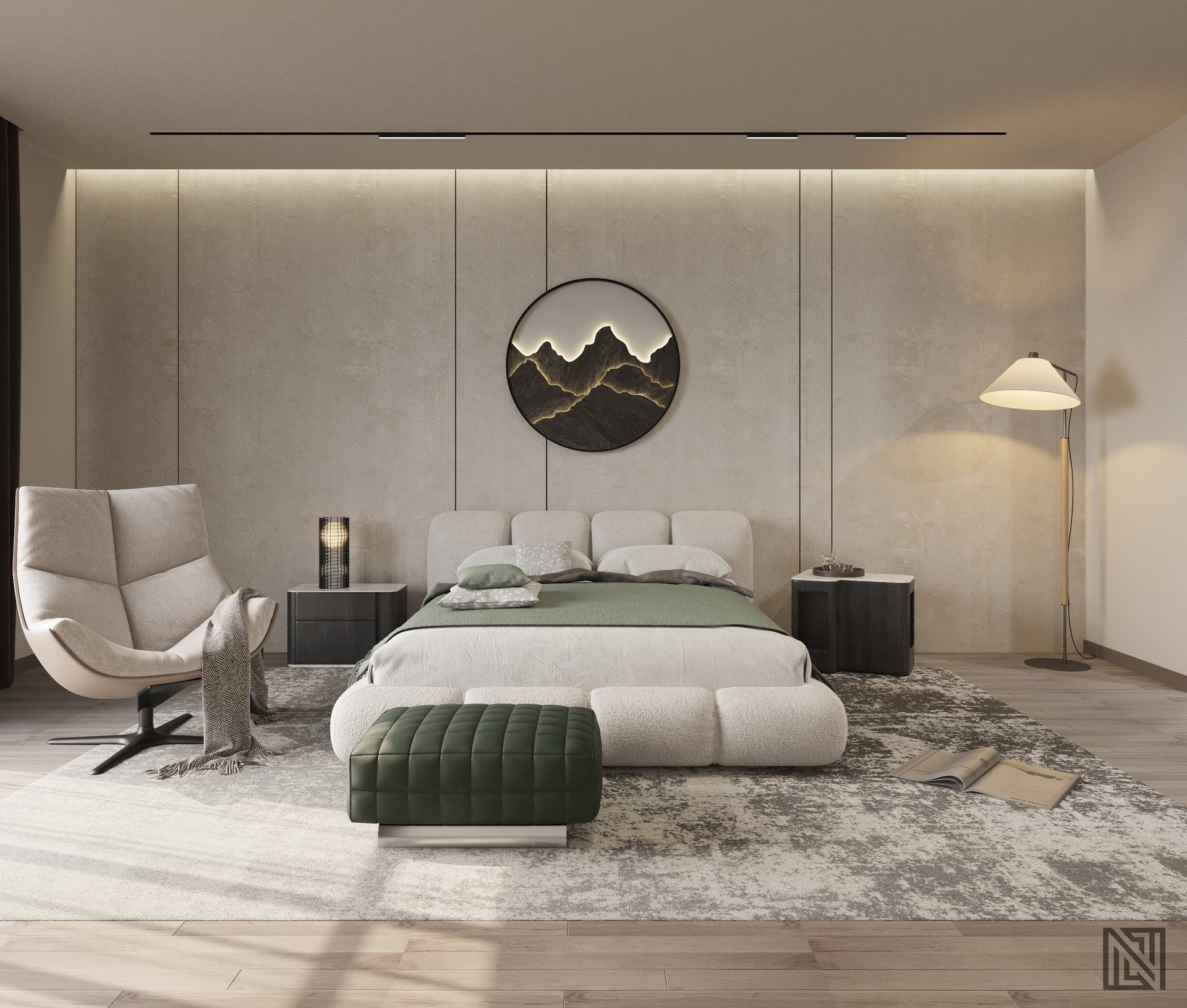 Villa Interiors — interior, view 3 of 32, UAE. 3ds Max · Corona render by Nasmeer VM.