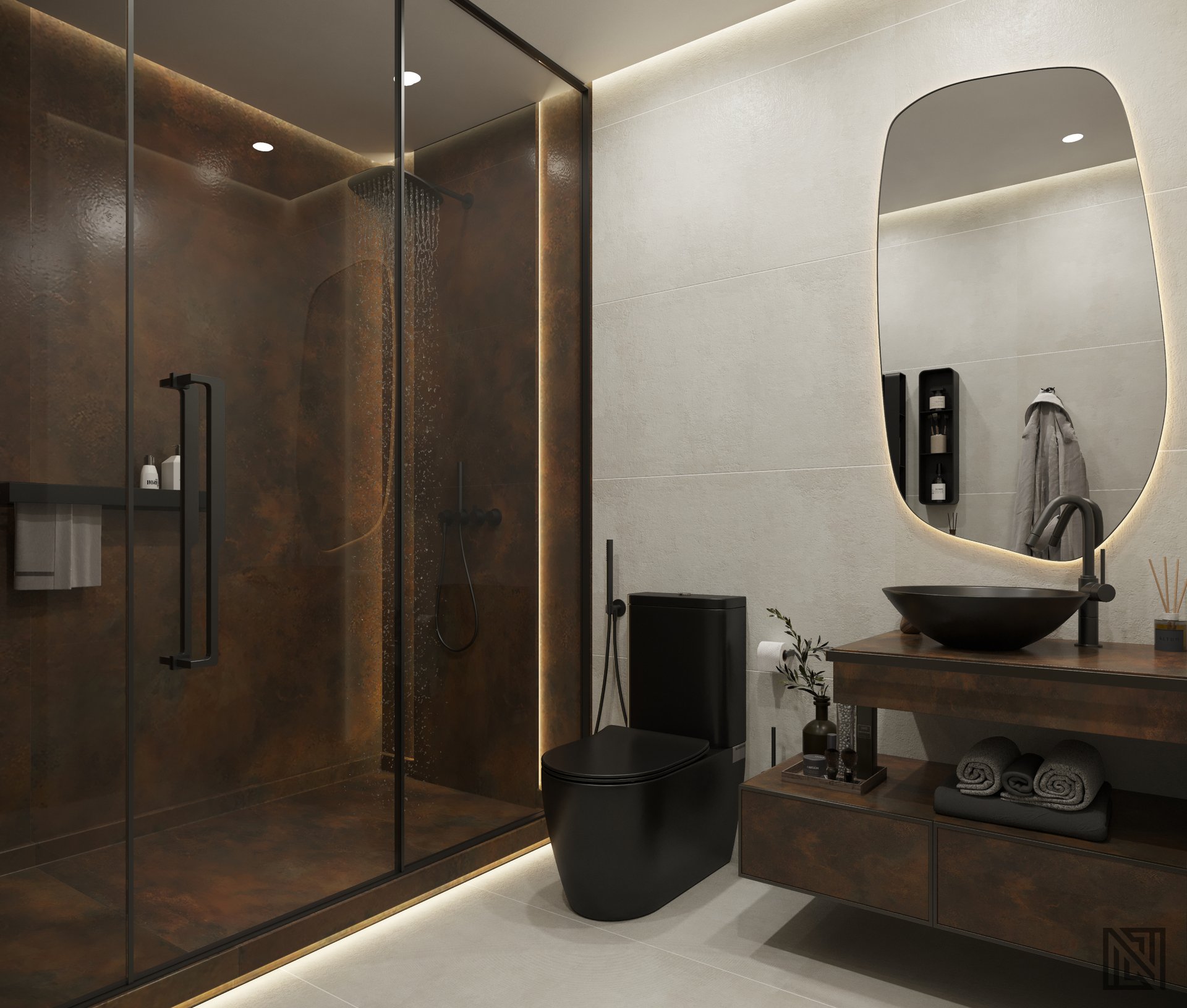 Villa Interiors — interior, view 30 of 32, UAE. 3ds Max · Corona render by Nasmeer VM.