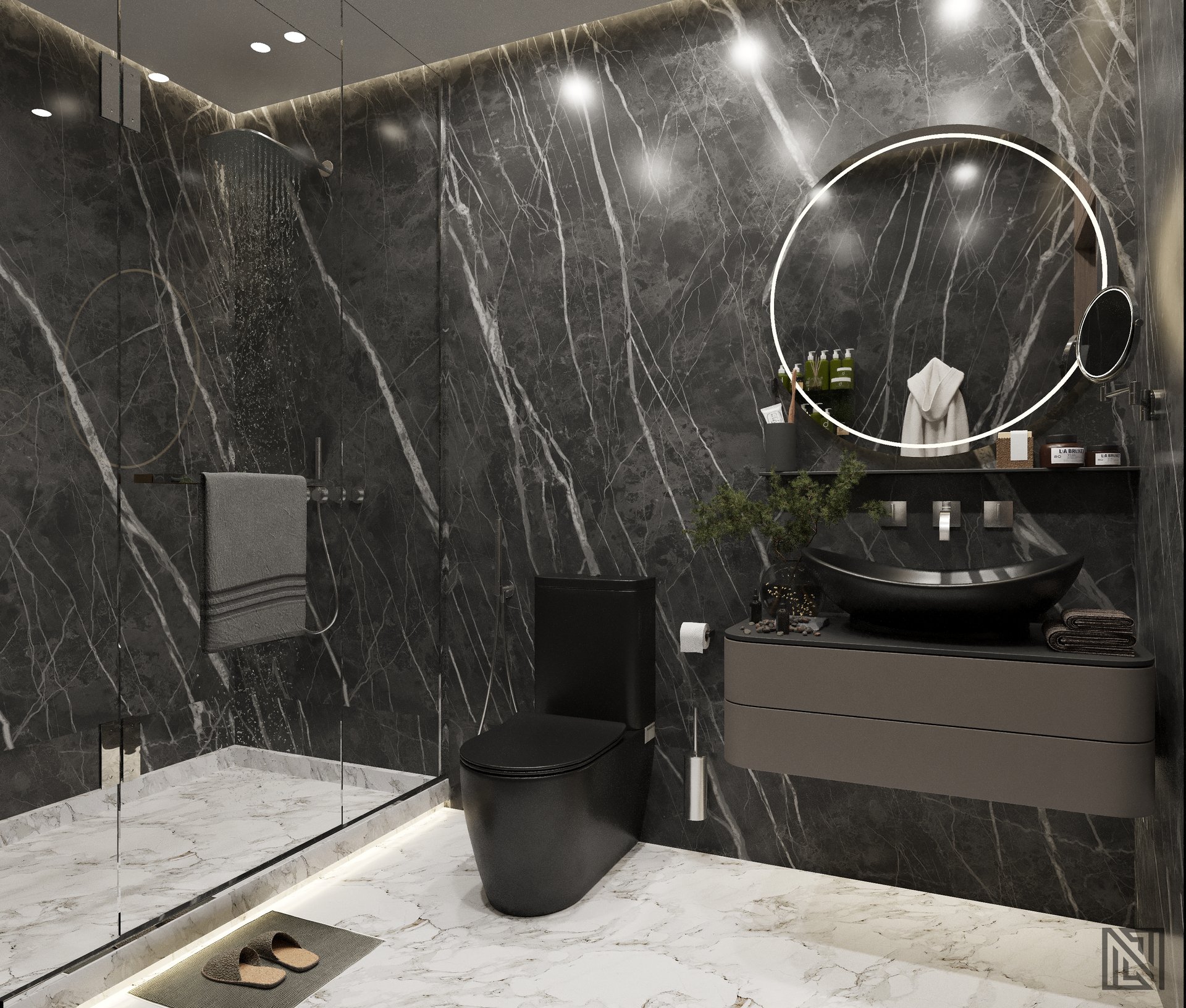 Villa Interiors — interior, view 31 of 32, UAE. 3ds Max · Corona render by Nasmeer VM.