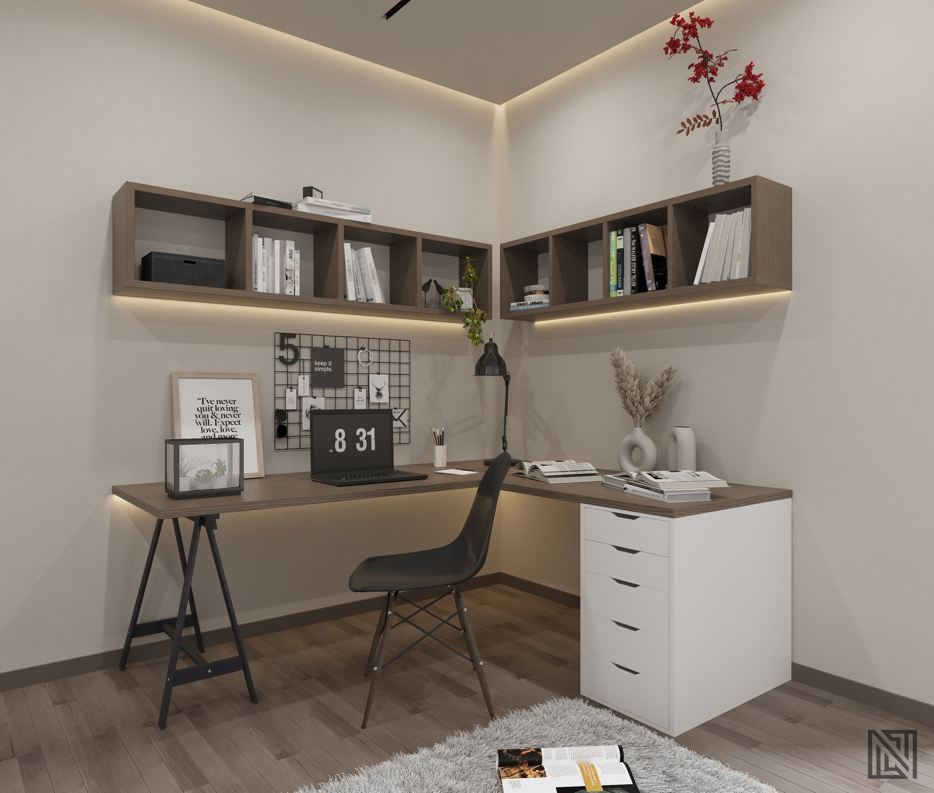 Villa Interiors — interior, view 8 of 32, UAE. 3ds Max · Corona render by Nasmeer VM.