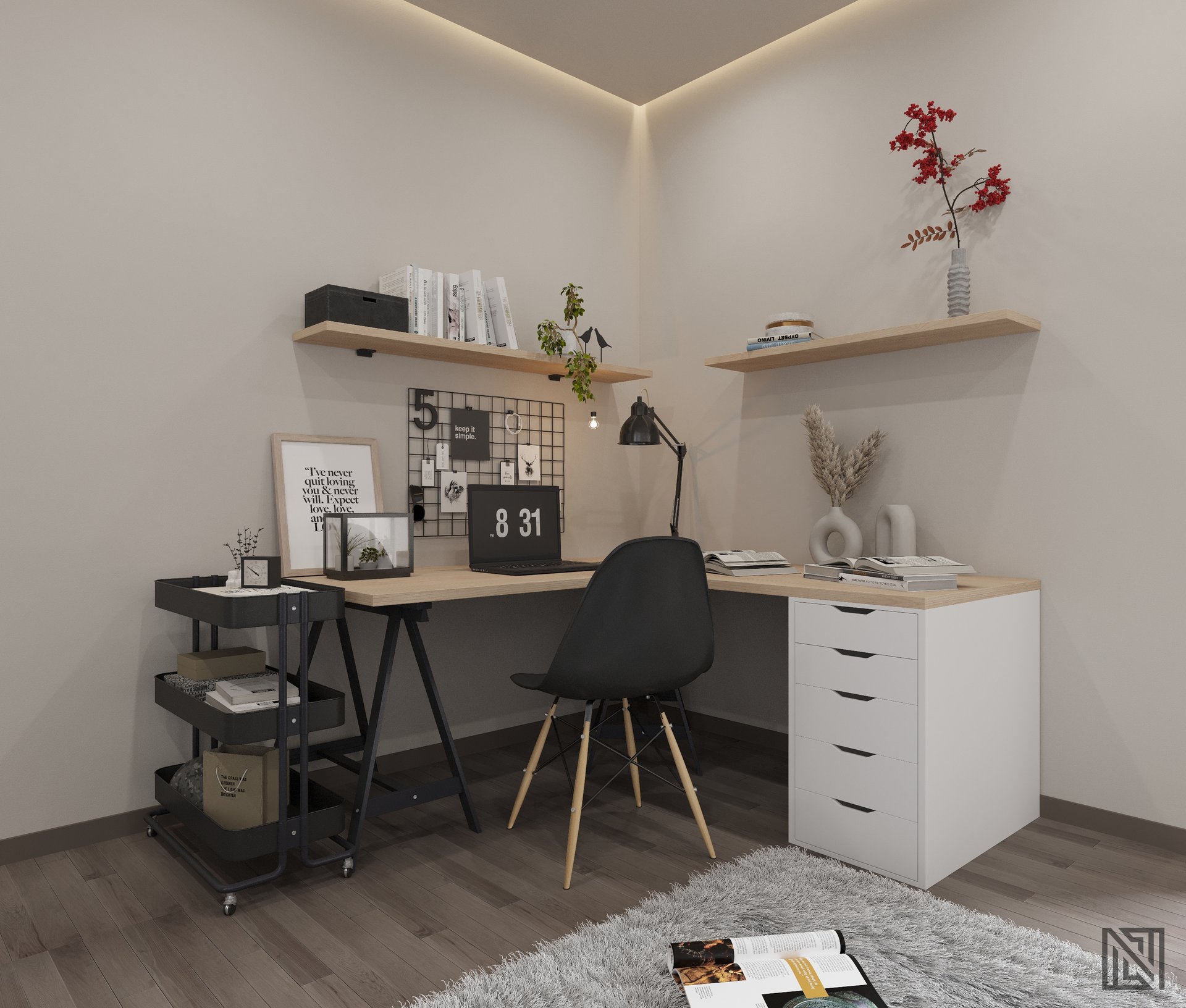 Villa Interiors — interior, view 9 of 32, UAE. 3ds Max · Corona render by Nasmeer VM.