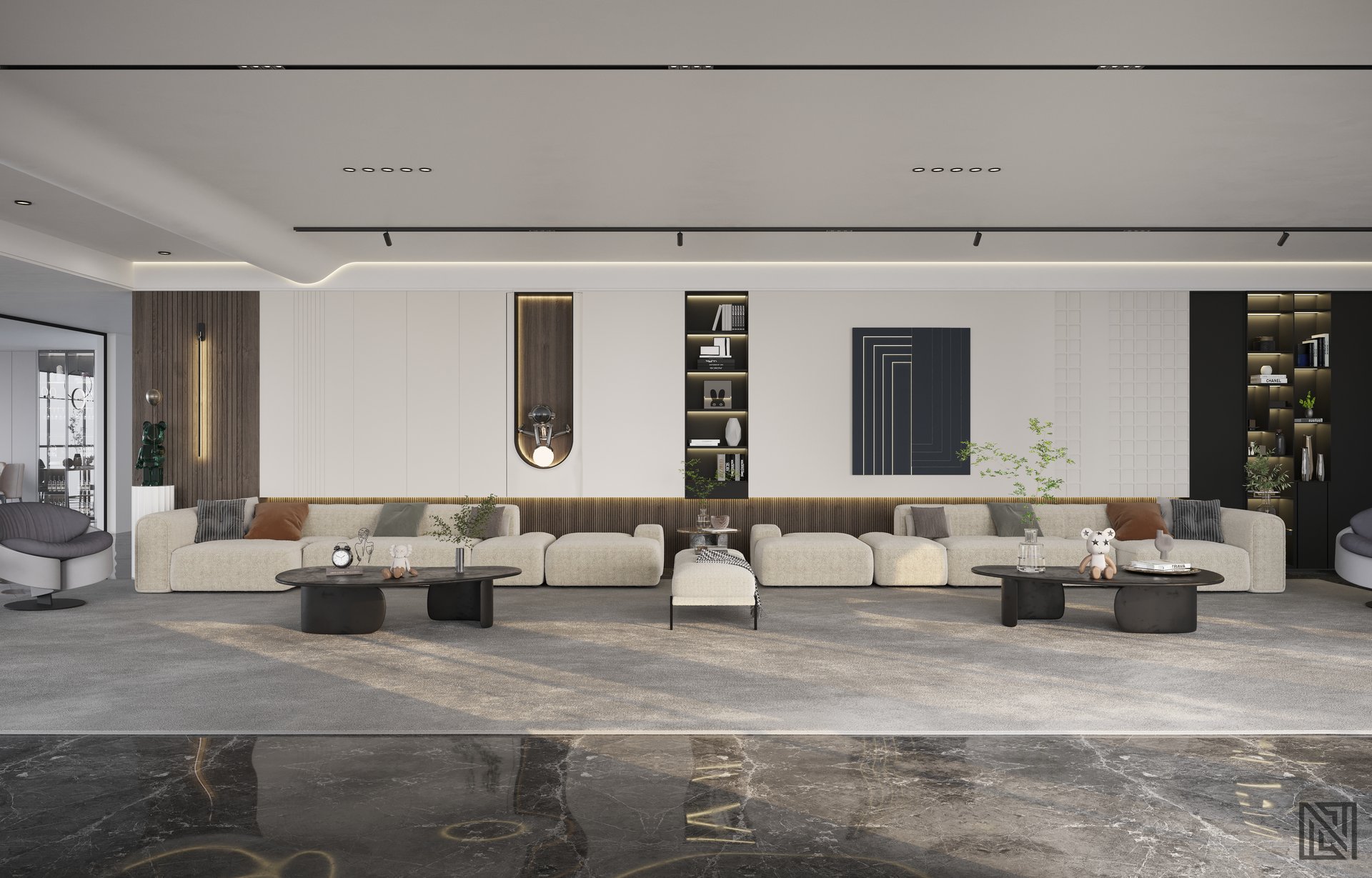 Villa Majlis — interior, view 2 of 8, UAE. 3ds Max · Corona render by Nasmeer VM.