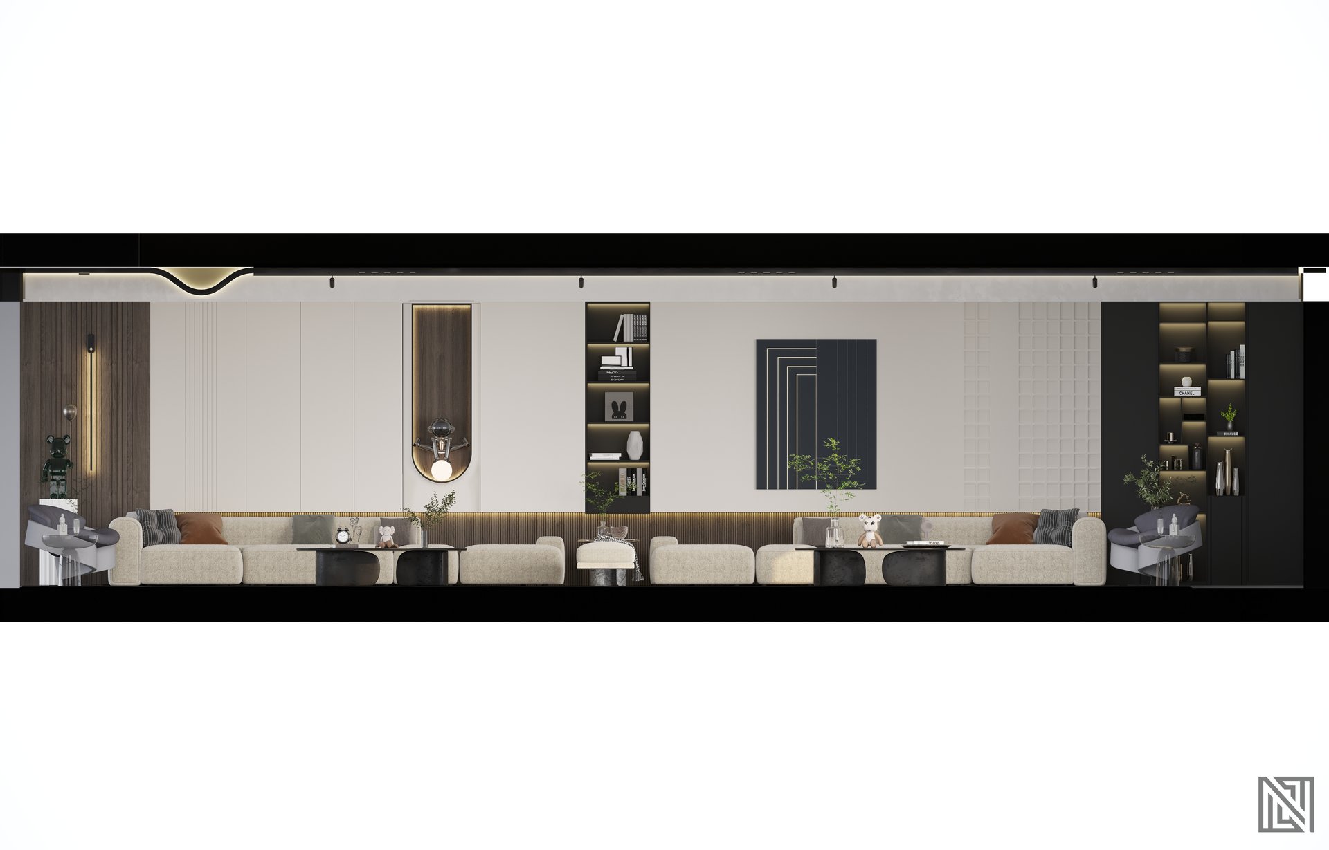 Villa Majlis — interior, view 8 of 8, UAE. 3ds Max · Corona render by Nasmeer VM.